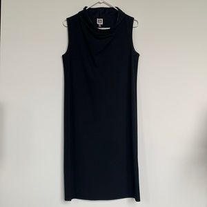 Anne Klein Black Sleeveless Cowl Neck Dress Small New with tags
